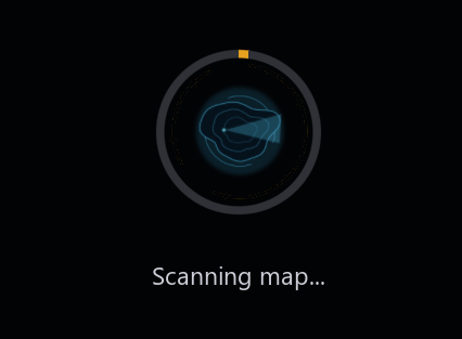 Import progress ring: Scanning map